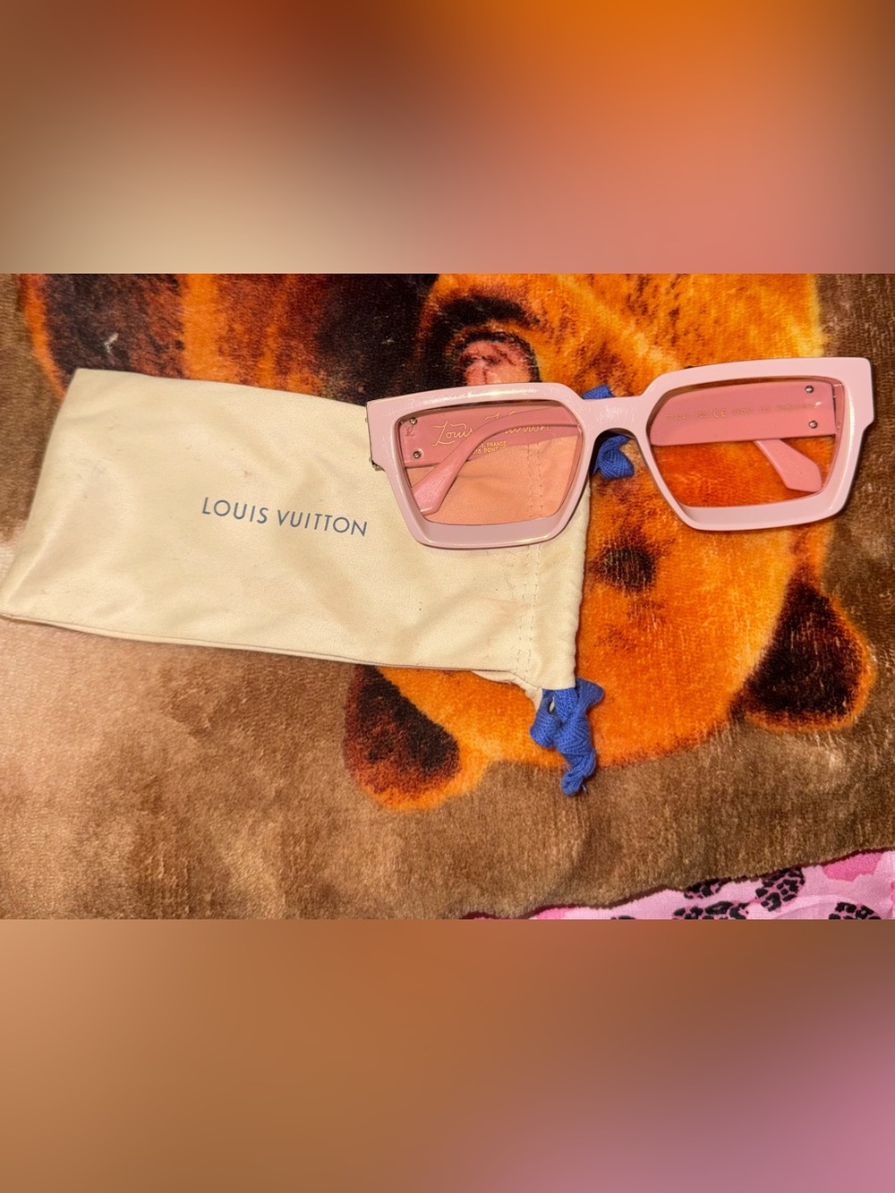 Louis Vuitton Bubblegum Pink Oversized Square Sunglasses